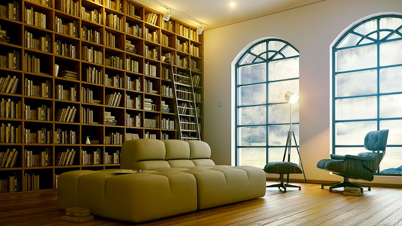 Modern-home-library