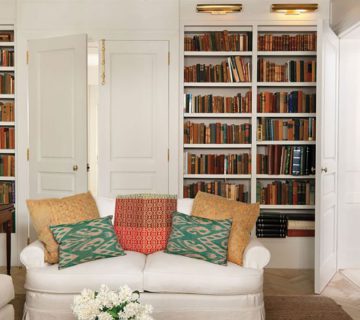 بهترین مکان کتابخانه در خانه