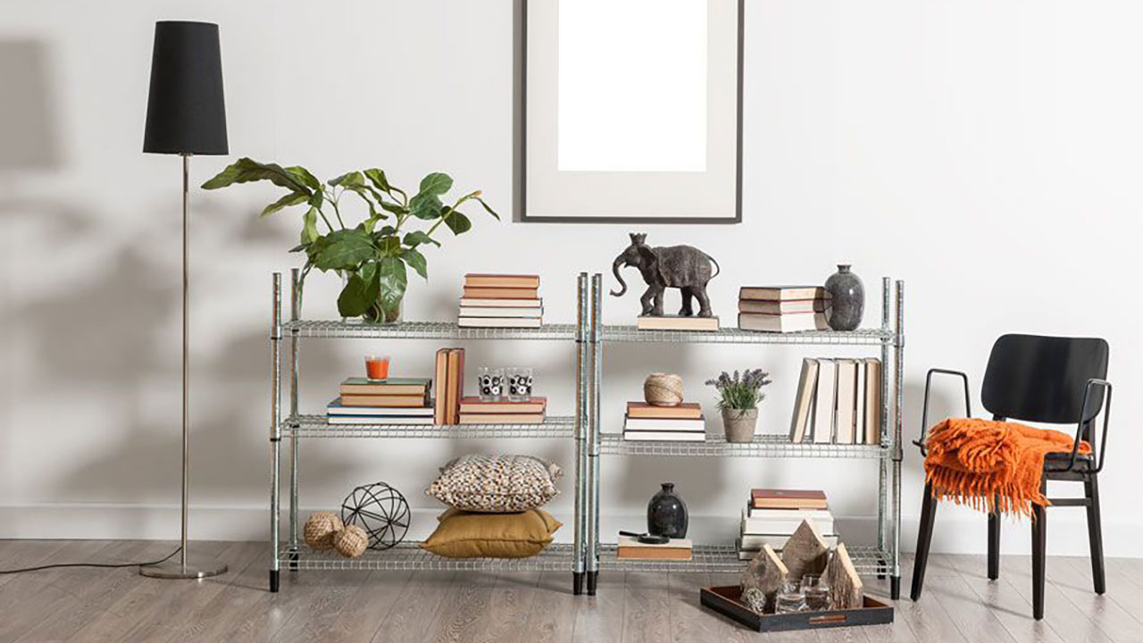 کتابخانه خانگی ساده