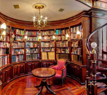کتابخانه-خانگی-چوبی