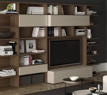 کمد کتاب چوبی