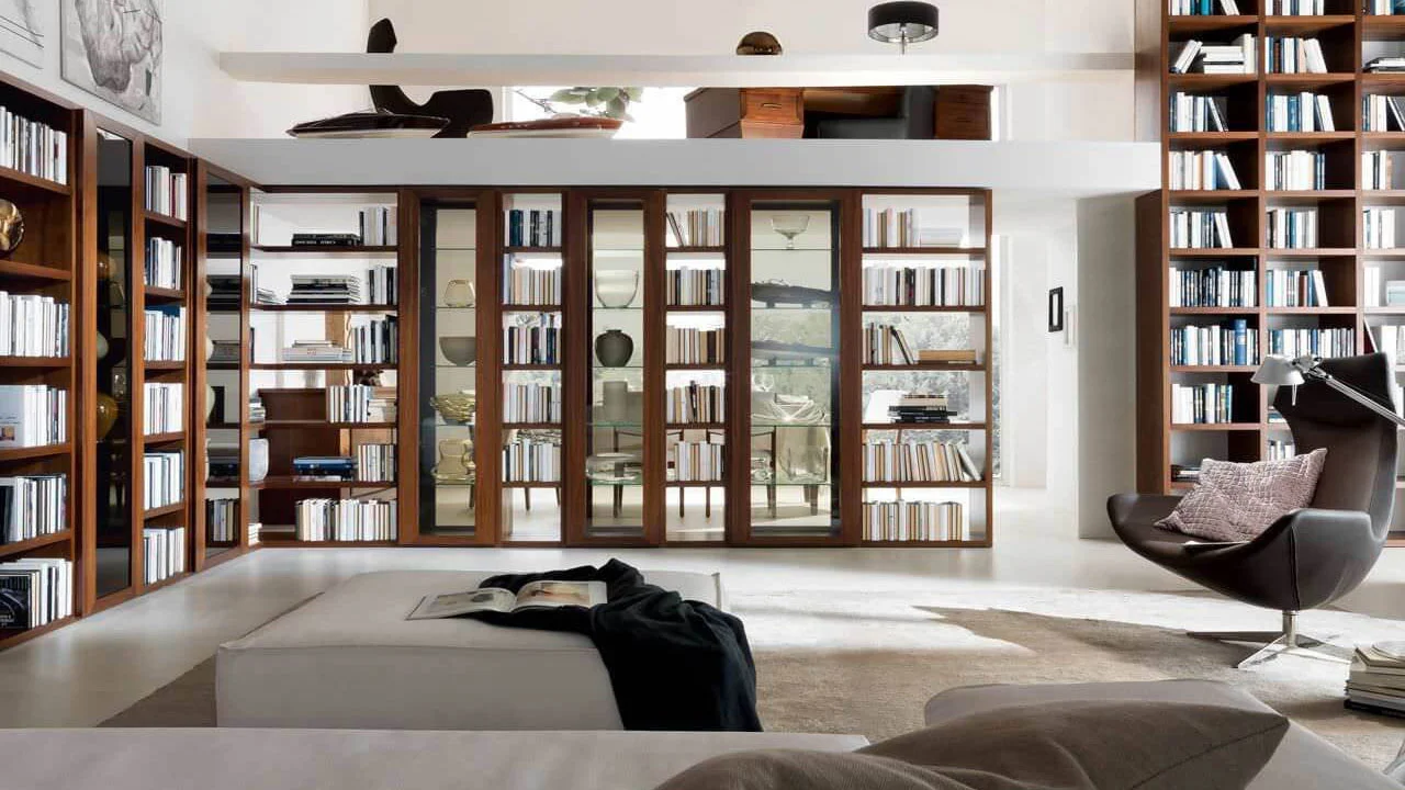 کتابخانه مدرن خانگی