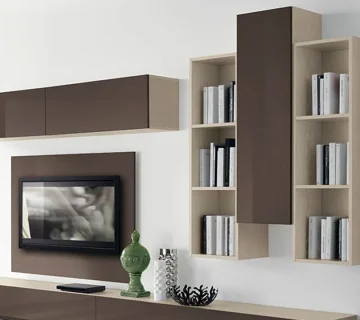 قفسه کتابخانه ساده و شیک