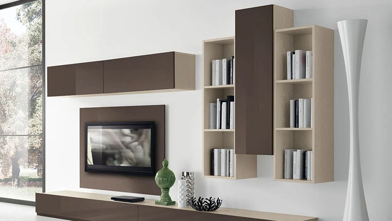 قفسه کتابخانه ساده و شیک