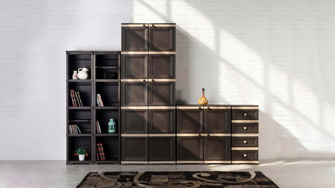 کمد کتابخانه ساده