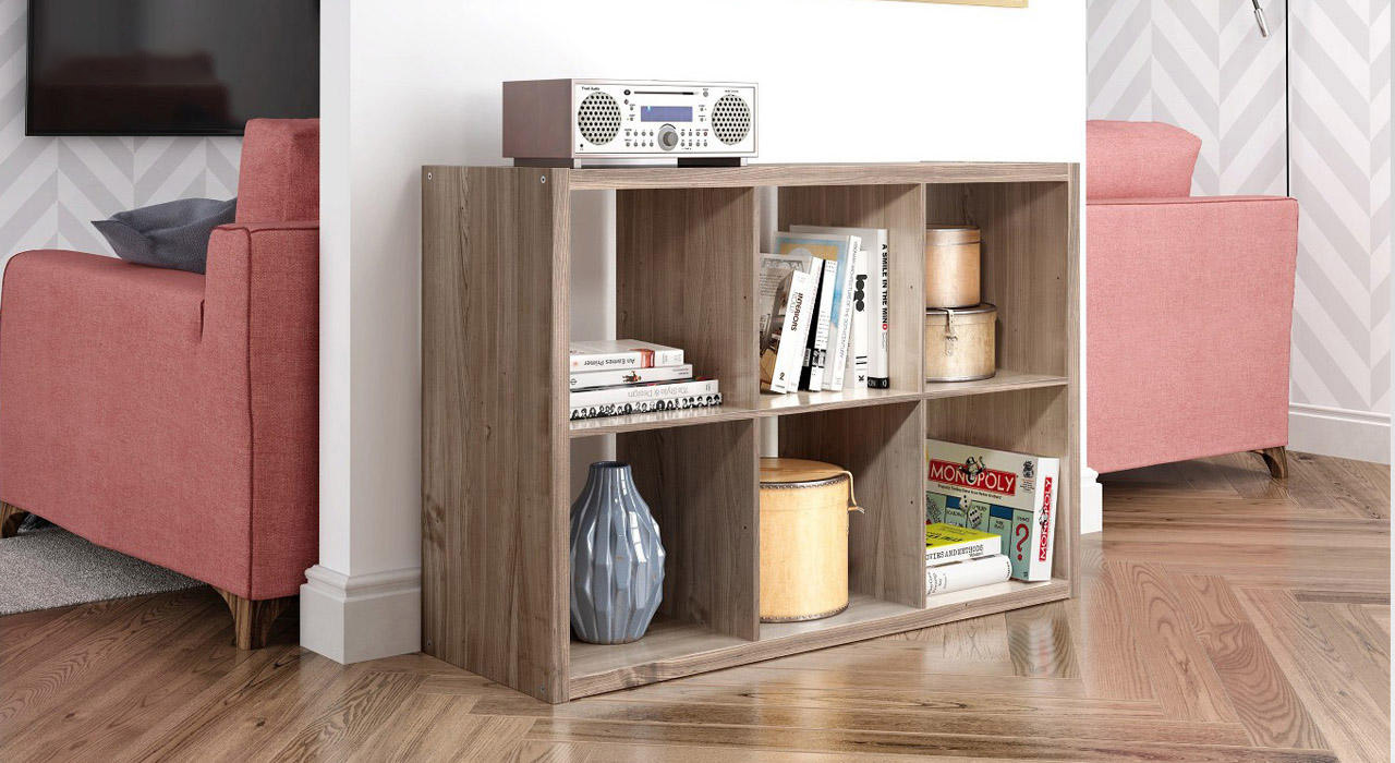 قفسه و کتابخانه چوبی