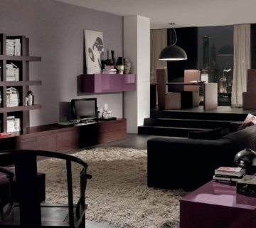 قفسه کتاب چوبی کتابخانه