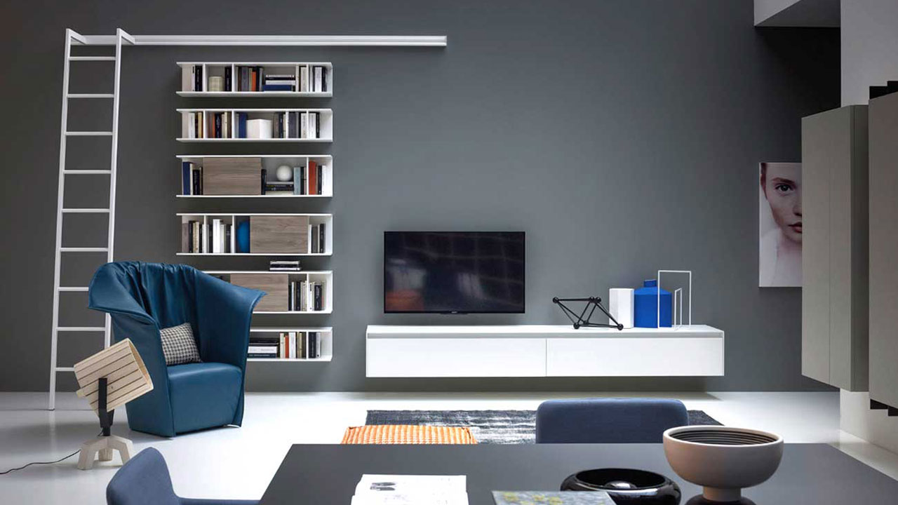 کتابخانه شیک و ساده