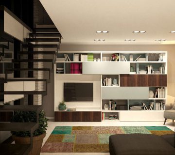 طراحی کتابخانه مدرن