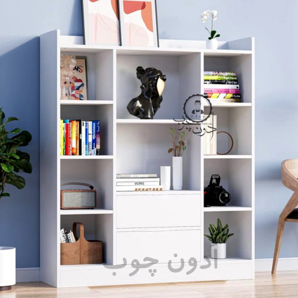 کتابخانه کشودار مدل کیان اُدون چوب
