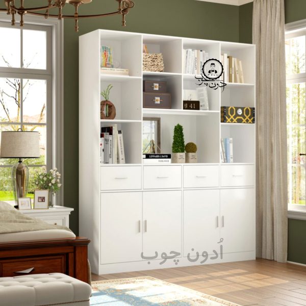 کتابخانه مدل آوین اُدون چوب