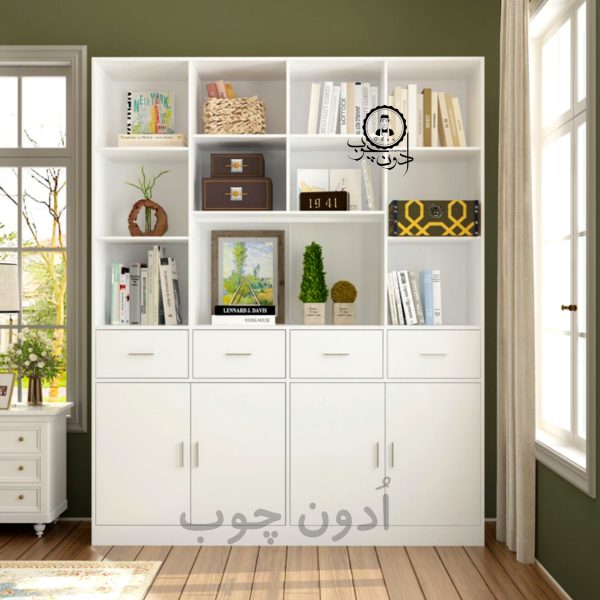 کتابخانه مدل آوین اُدون چوب